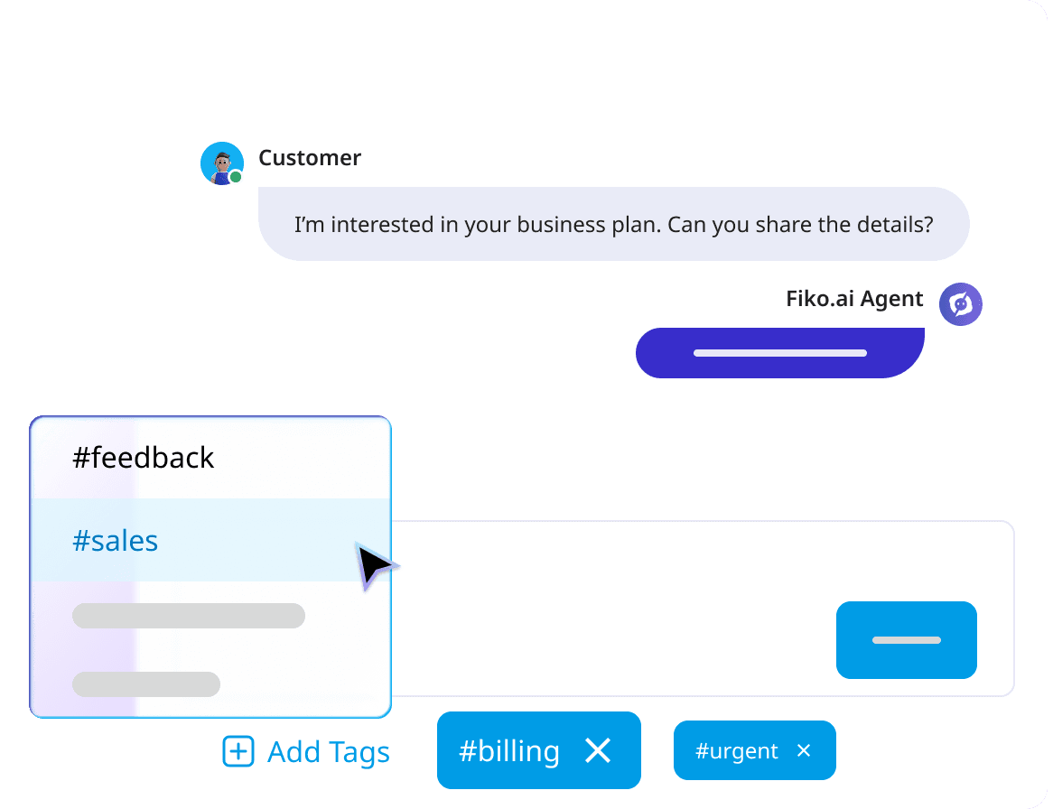 Chat tags illustration