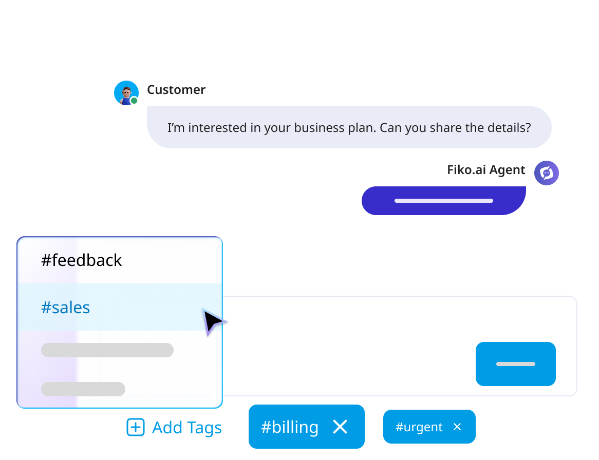 Chat tags illustration